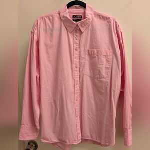 J. Crew Etienne Oversized Oxford  Pink Button Down Shirt